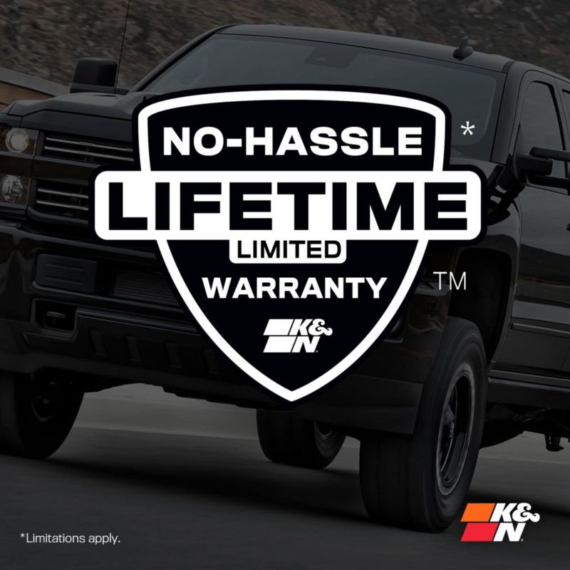 Filtro de Aire de Motor K&N 33-5065HBK Lavable Dry-Flow