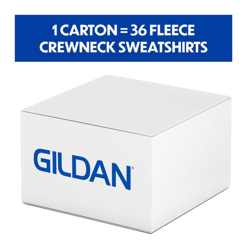 Sudadera Gildan G18000 blanca talla mediana - pack de 36