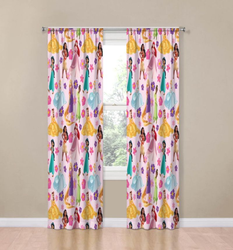 Cortinas Jay Franco 213 cm × 107 cm Rosa Princesas Disney