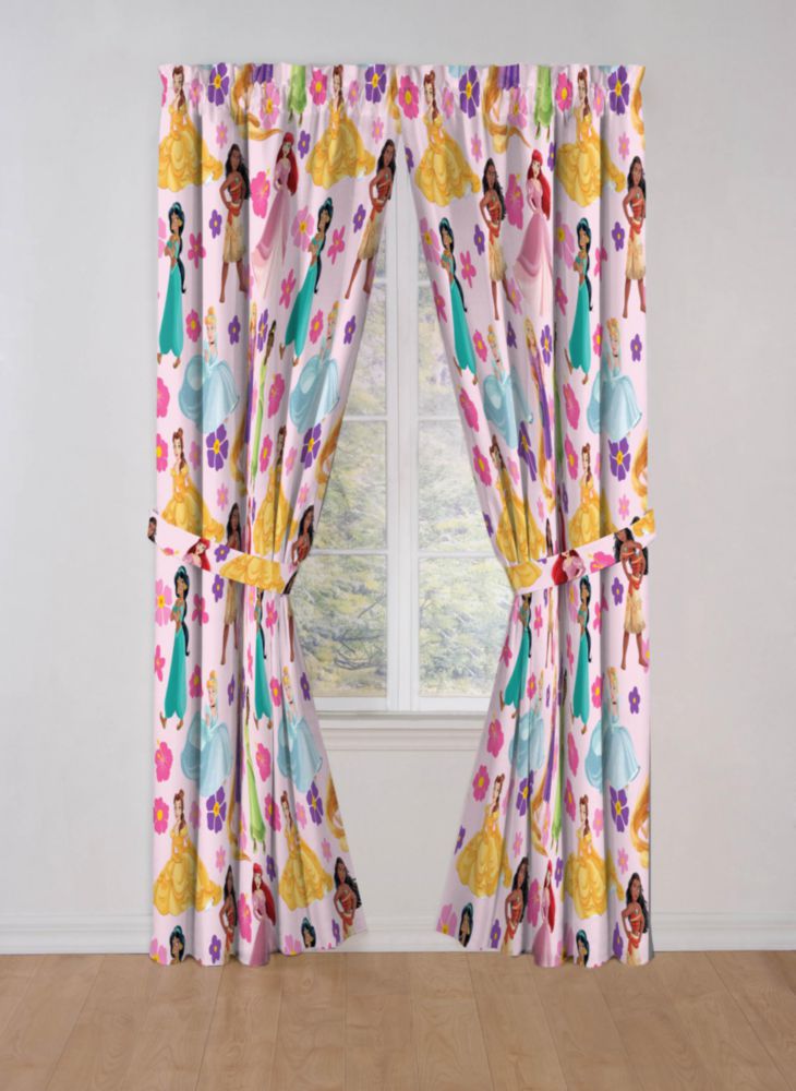 Cortinas Jay Franco 213 cm × 107 cm Rosa Princesas Disney