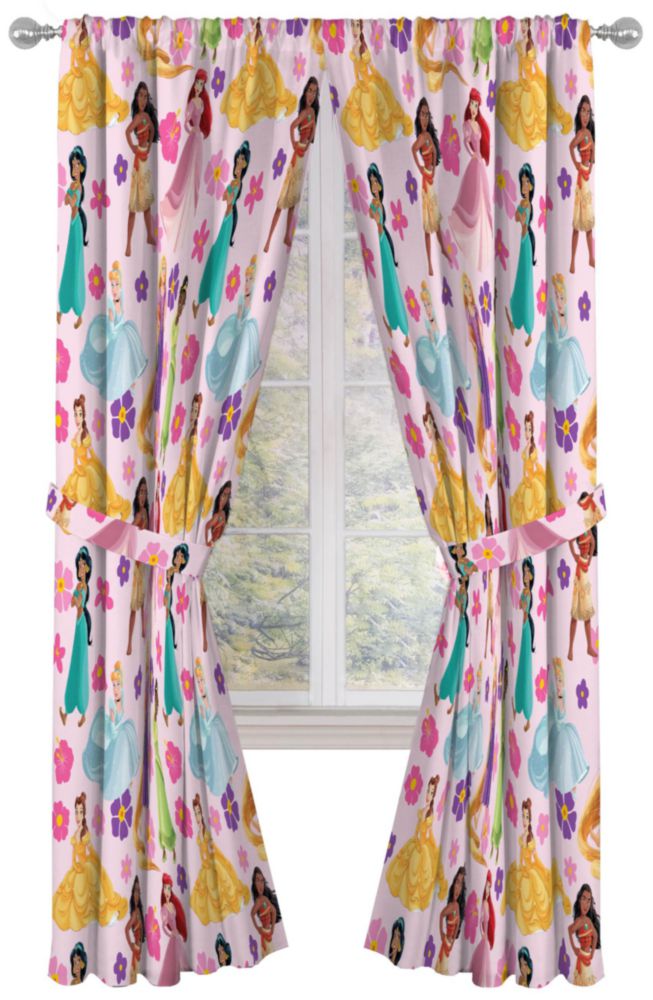Cortinas Jay Franco 213 cm × 107 cm Rosa Princesas Disney