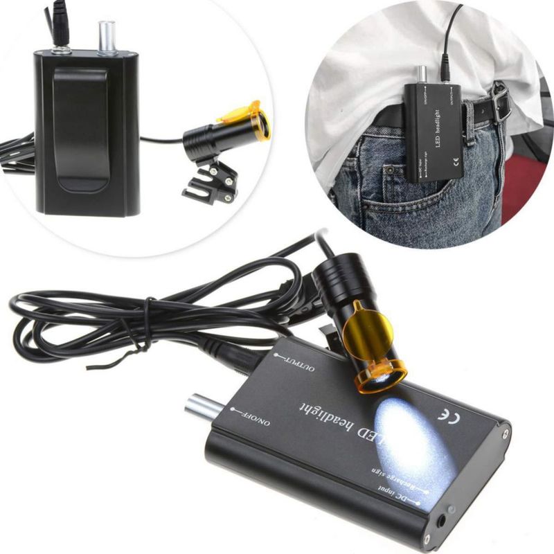 Lámpara frontal Aries Outlets 5W kit de lupas de 420 mm color negro