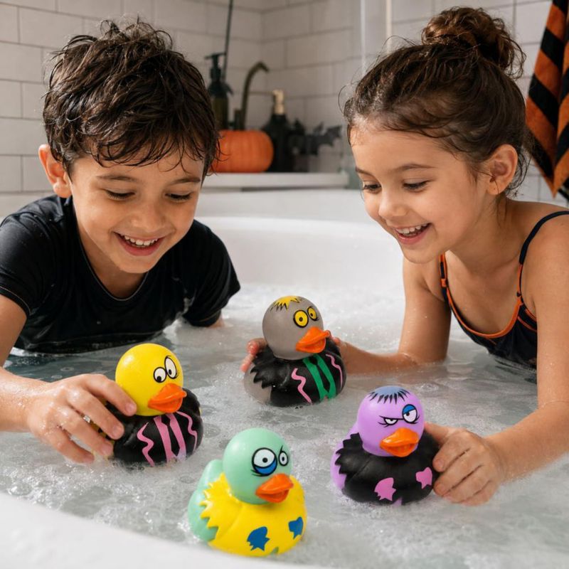 Juguete de baño The Dreidel Company Pato zombi de 5 cm – Pack de 400