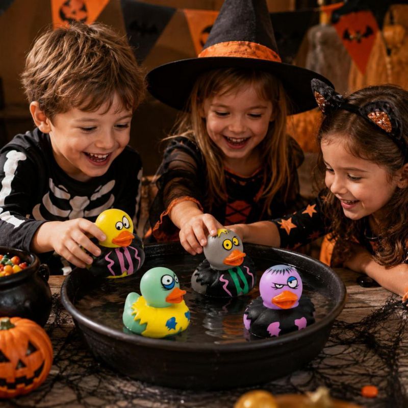 Juguete de baño The Dreidel Company Pato zombi de 5 cm – Pack de 400