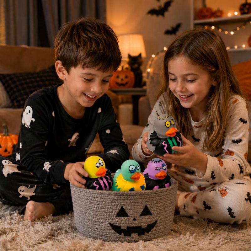 Juguete de baño The Dreidel Company Pato zombi de 5 cm – Pack de 400