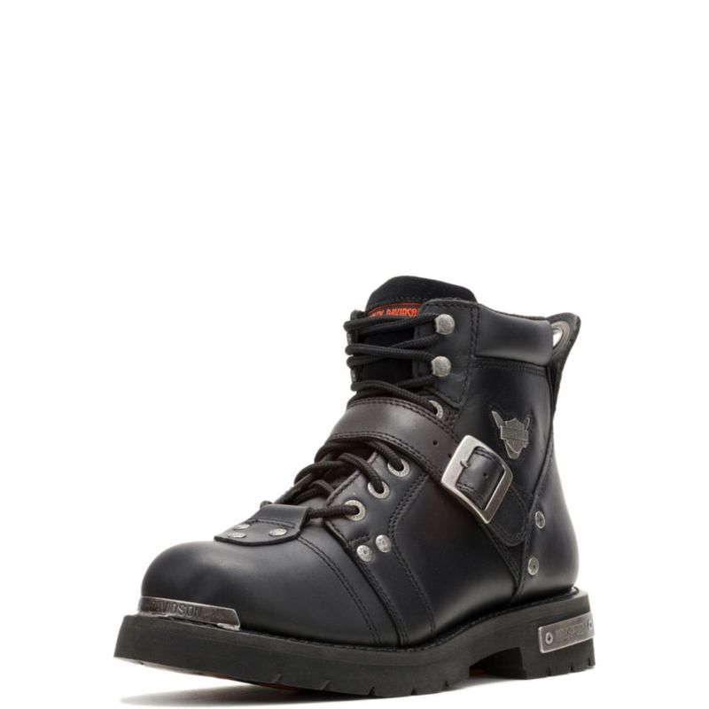 Bota Harley-Davidson 9 de cuero negro cañón de 15 cm
