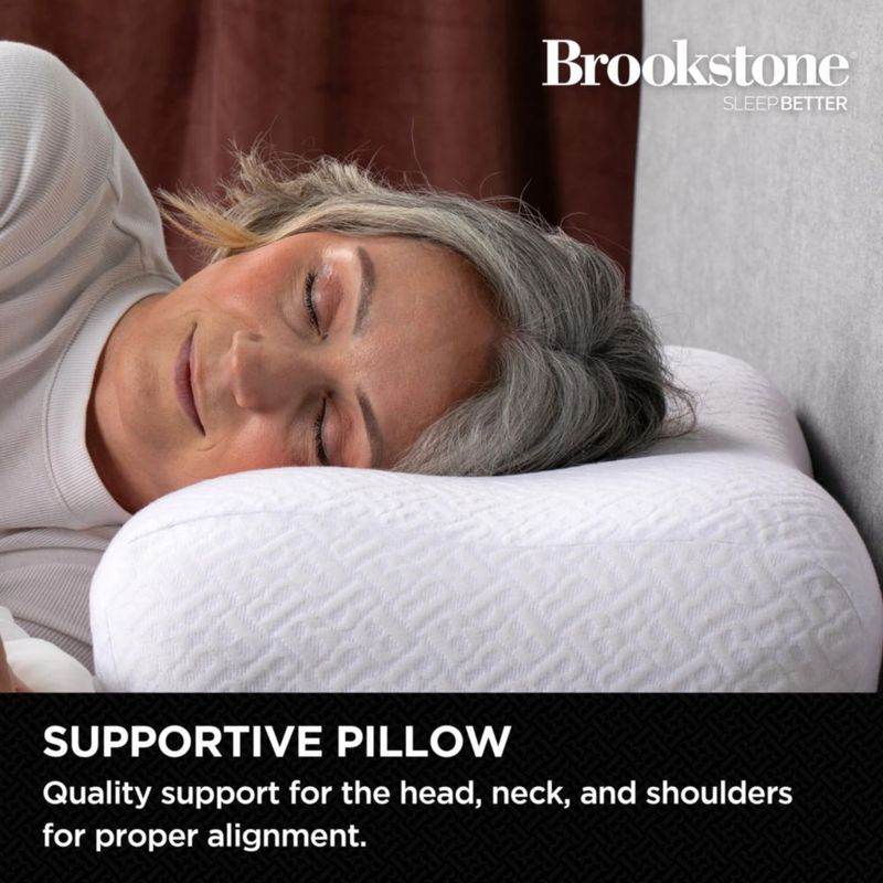 Almohada Brookstone de espuma viscoelástica con funda lavable