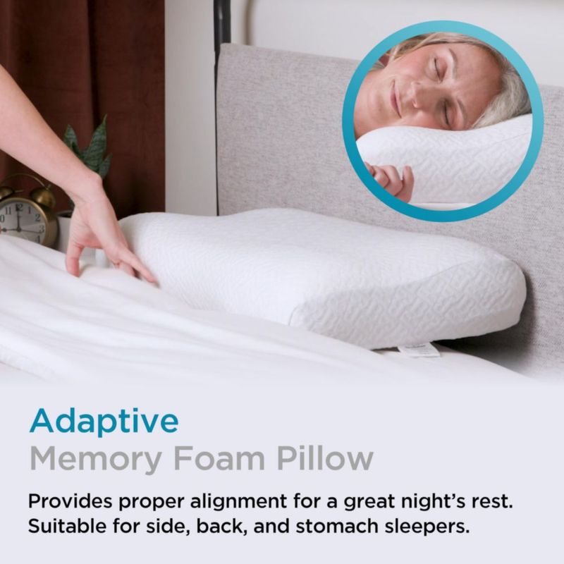 Almohada Brookstone de espuma viscoelástica con funda lavable
