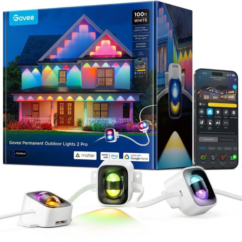 Guirnalda LED Govee 30 m IP68 impermeable blanca