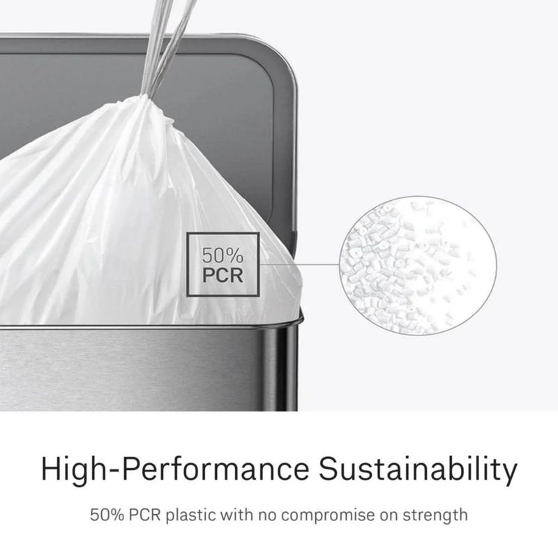 Bolsas de basura simplehuman 80 L blancas paquete de 200 unidades código U