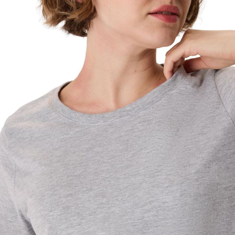 Camiseta Hanes talla XL color Acero Claro de manga corta