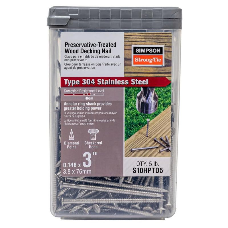 Clavo para Deck Simpson Strong-Tie 76 cm 225 kg 304SS