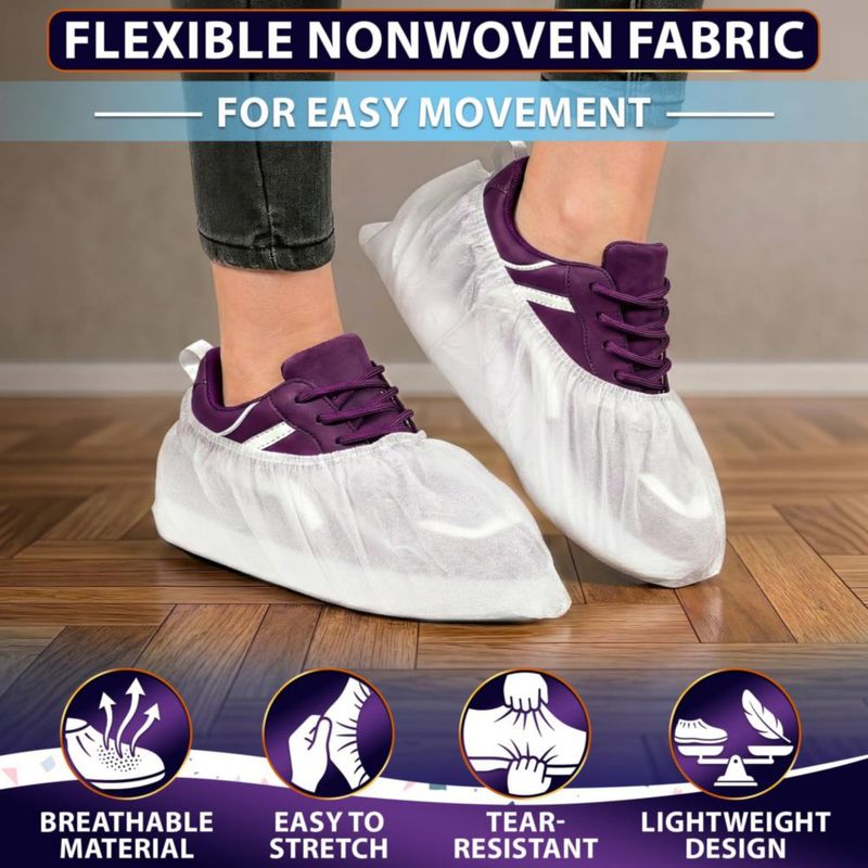 Cubiertas desechables para zapatos ZOKLU 100 unidades blancas