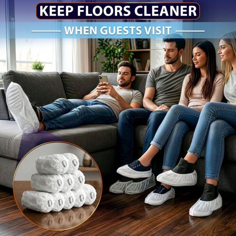 Cubiertas desechables para zapatos ZOKLU 100 unidades blancas
