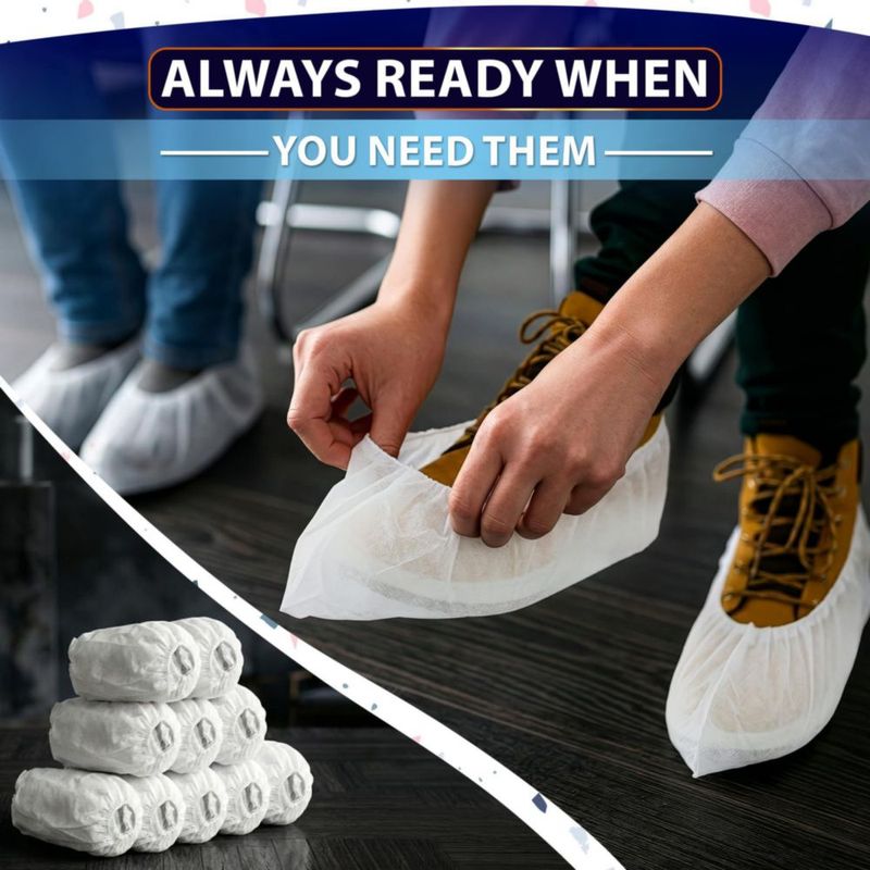 Cubiertas desechables para zapatos ZOKLU 100 unidades blancas