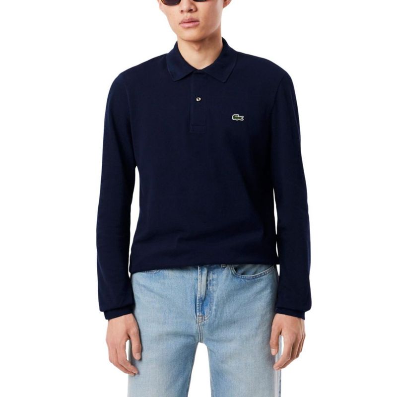 Polo de manga larga Lacoste L.12.12 Azul Marino Talla XL