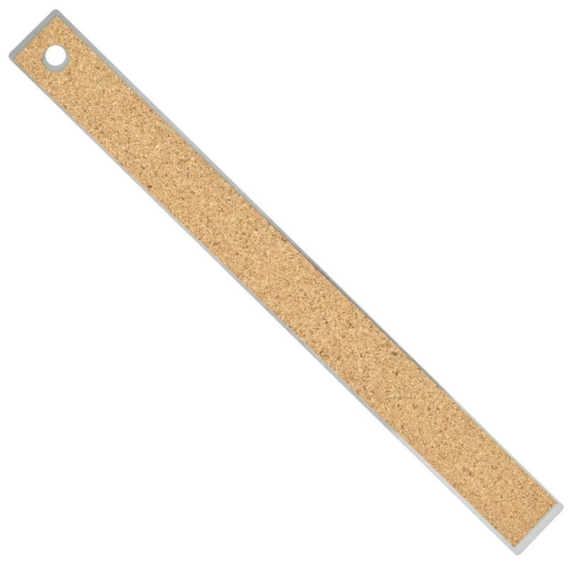 Regla Pacific Arc 30 cm Acero Inoxidable con Respaldo de Corcho