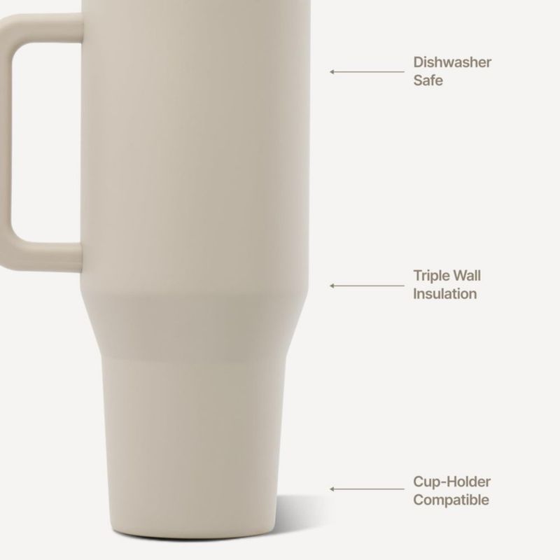 Vaso Térmico HydroJug Traveler 1200 ml Dune con Asa