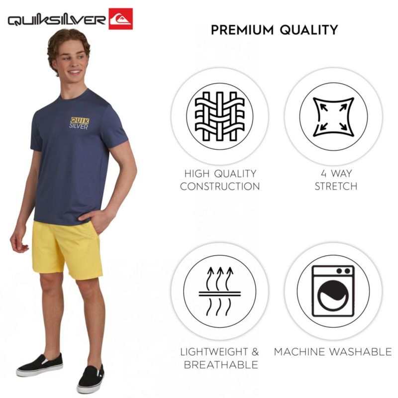 Camiseta de natación Quiksilver talla M UPF 50 manga corta