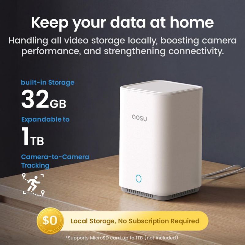 Cámara de Seguridad aosu T2 Ultra 4K Kit de 2 Cámaras