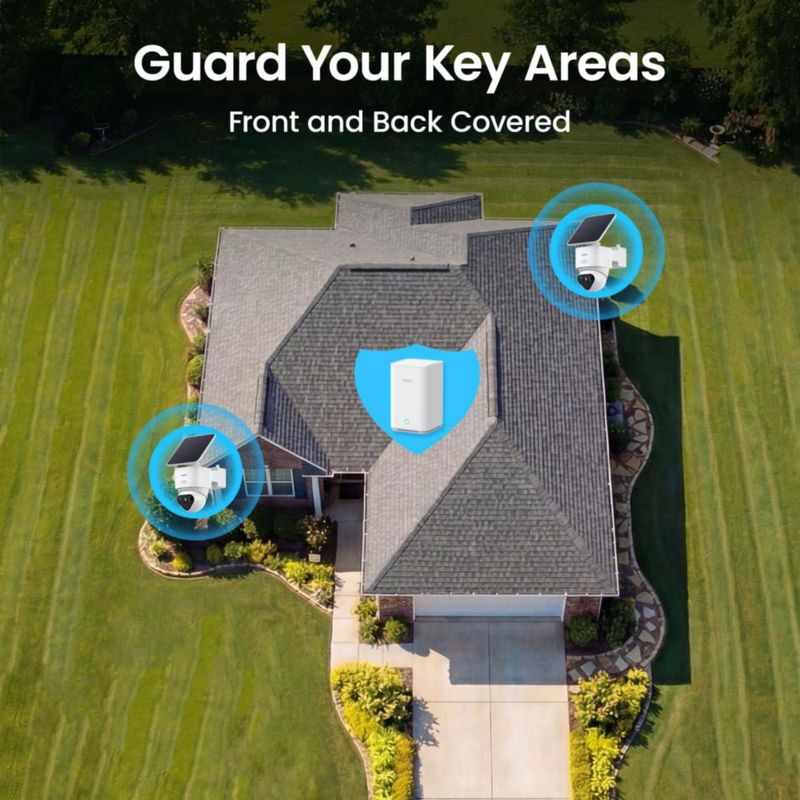Cámara de Seguridad aosu T2 Ultra 4K Kit de 2 Cámaras