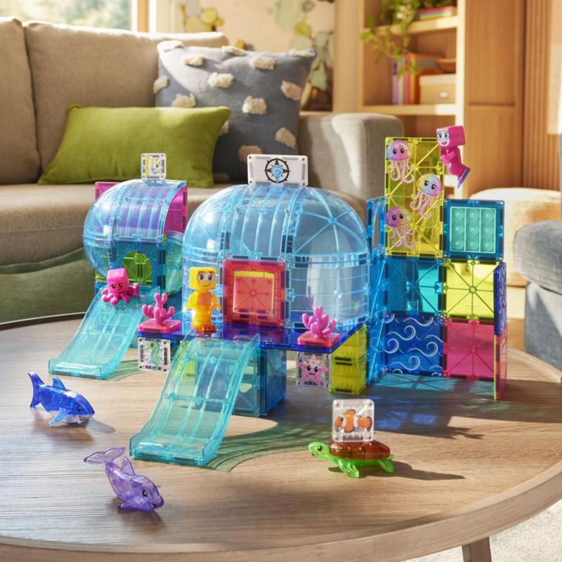 Bloques de Construcción MAGNA-TILES 58 Piezas Aventura Submarina