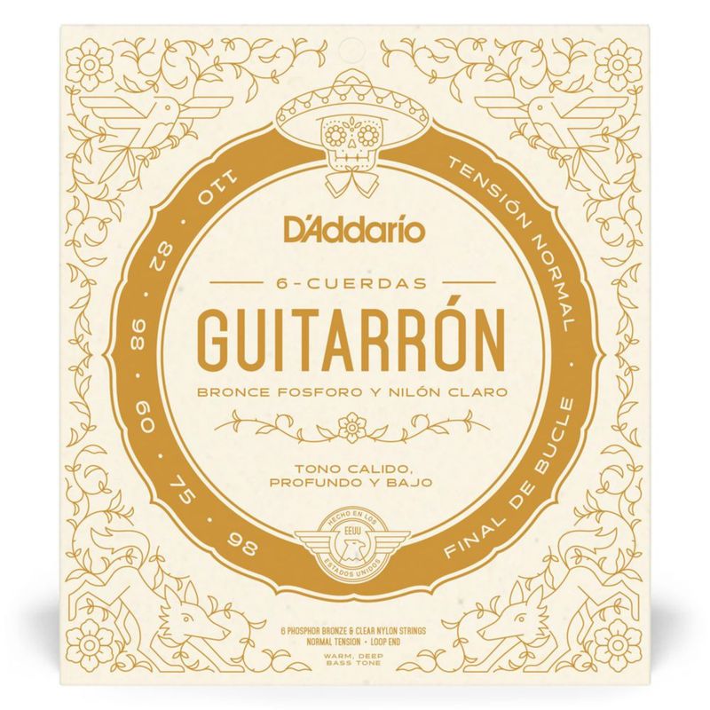 Cuerdas D'Addario MG10N para Guitarrón – Tensión Normal