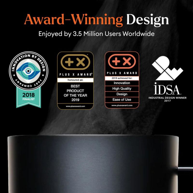 Taza inteligente Ember de 414 ml controlada por app – color negro