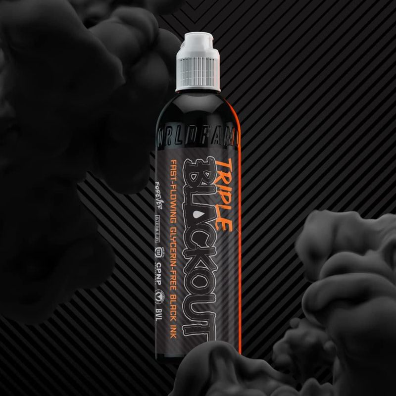 Tinta para tatuaje WORLD FAMOUS 30 ml Triple Blackout vegana
