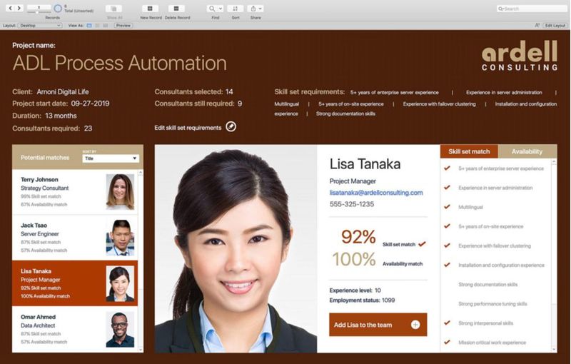 Software FileMaker Pro 18 Advanced para Mac y Windows (V18)