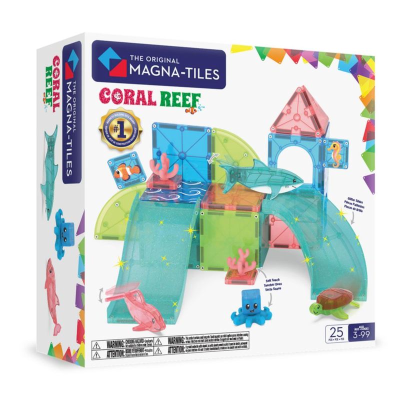 Bloques de Construcción MAGNA‑TILES Arrecife de Coral 25 piezas