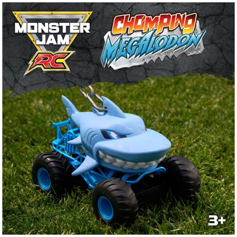 Camión Monstruo RC Monster Jam Megalodón a escala 1:15