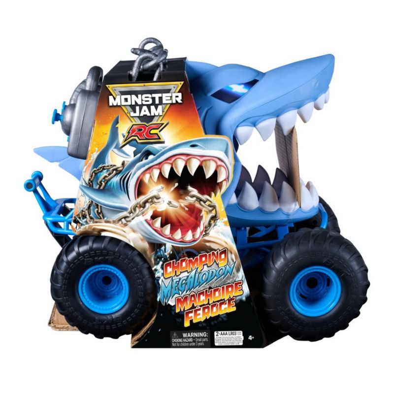 Camión Monstruo RC Monster Jam Megalodón a escala 1:15