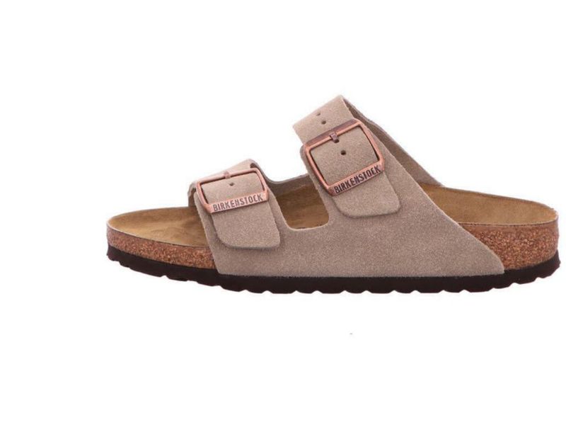 Sandalia Birkenstock Arizona de Gamuza Topo 40 EU
