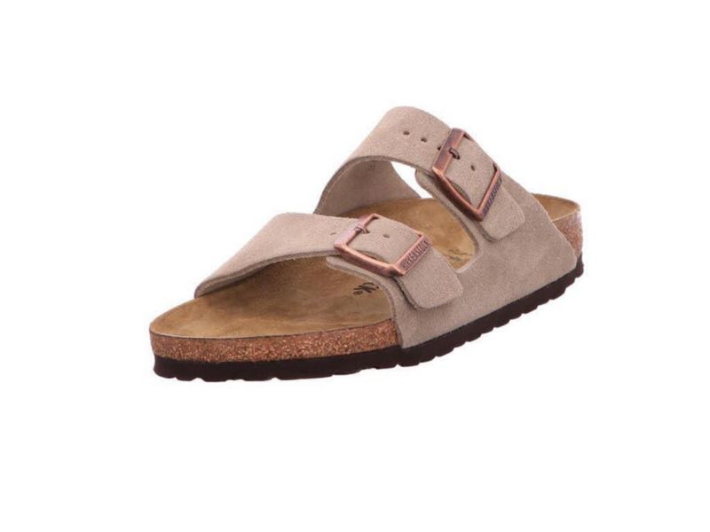 Sandalia Birkenstock Arizona de Gamuza Topo 40 EU