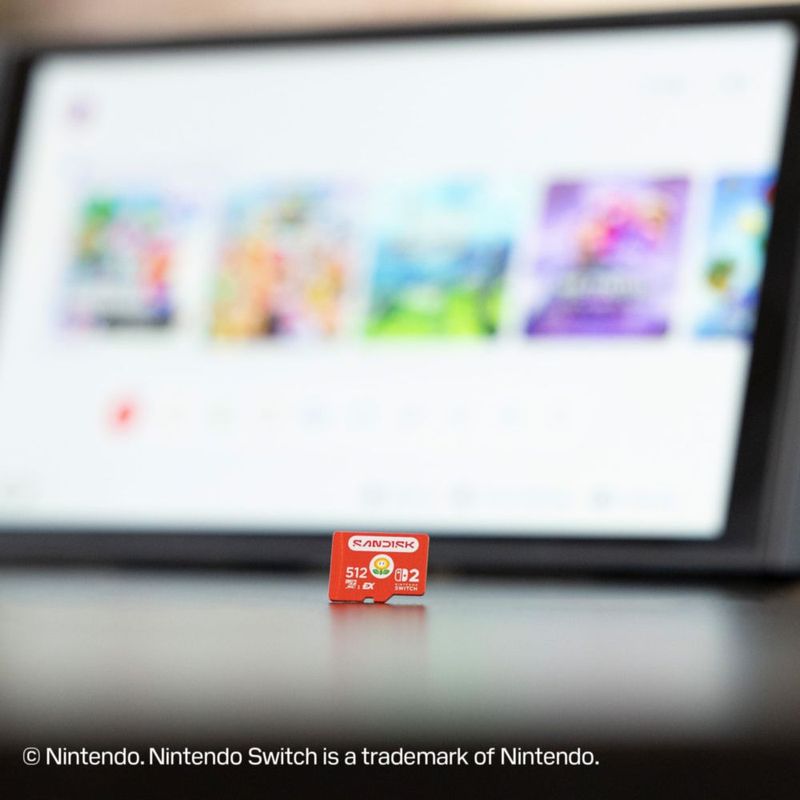 Tarjeta microSD SANDISK 512 GB Express para Nintendo Switch 2