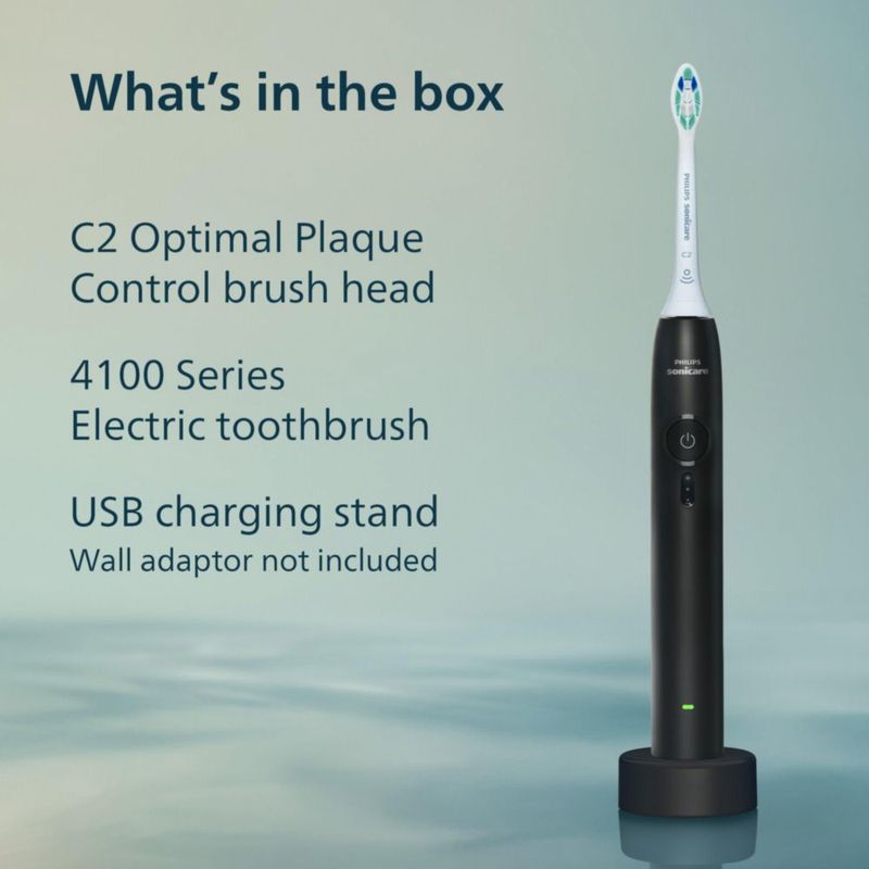 Cepillo de dientes eléctrico recargable Philips Sonicare 4100 negro