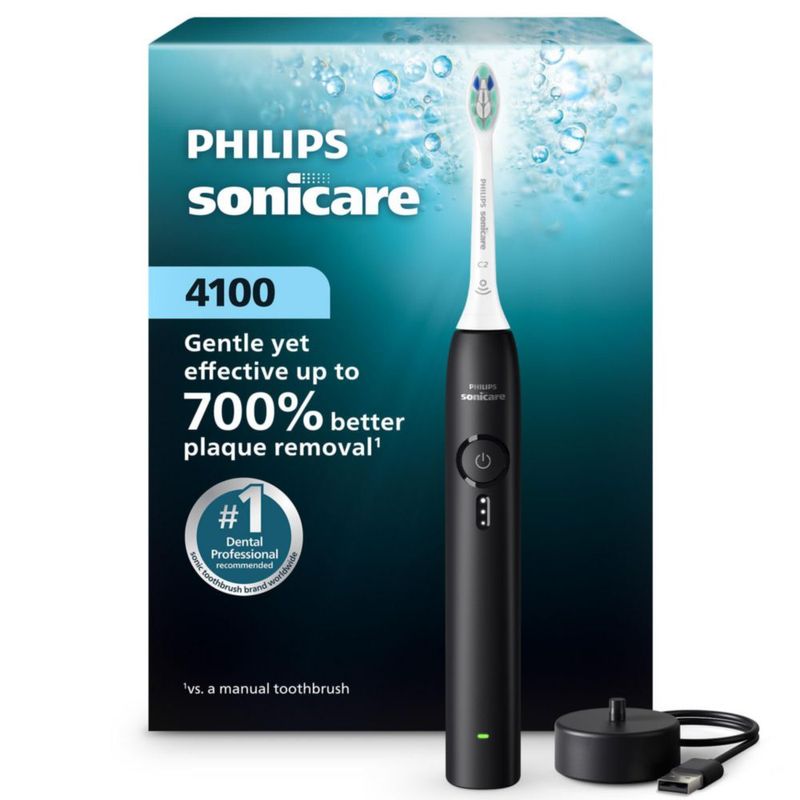 Cepillo de dientes eléctrico recargable Philips Sonicare 4100 negro