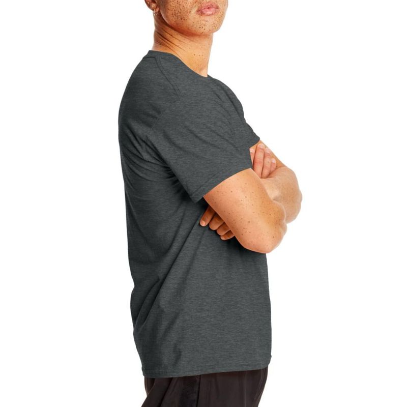 Camiseta Hanes Pack de 2 X-Temp 3XL Gris Carbón