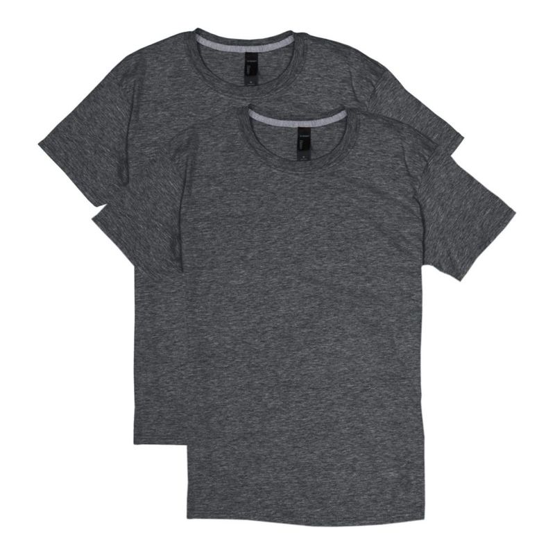 Camiseta Hanes Pack de 2 X-Temp 3XL Gris Carbón