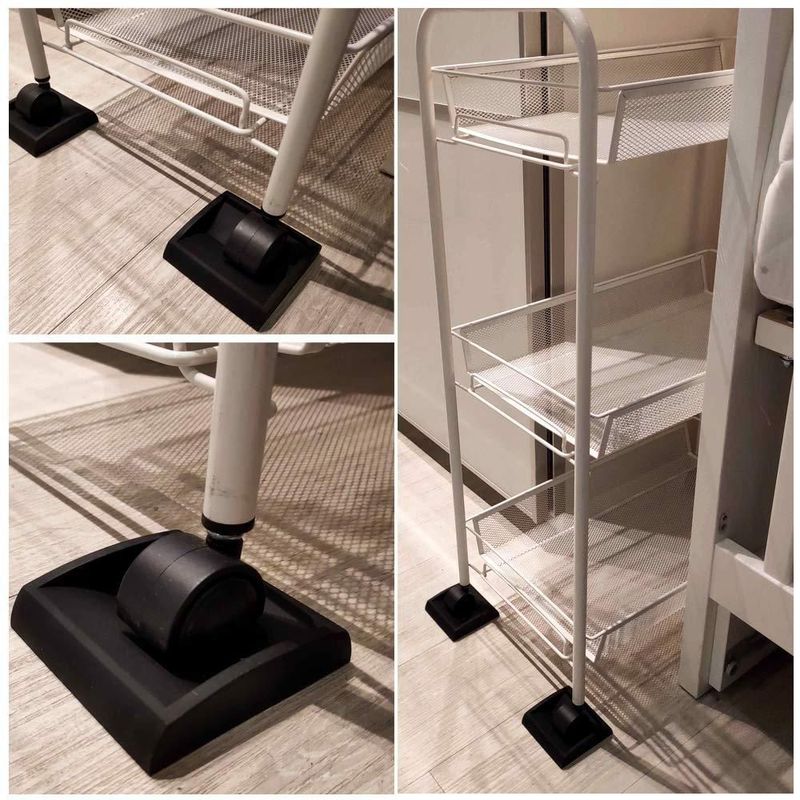 Protectores de Ruedas para Muebles Wellgo 8 cm de Silicona – Pack de 4