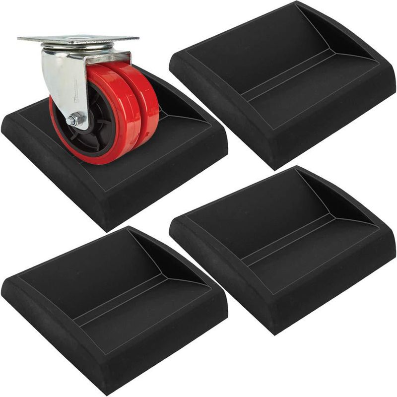 Protectores de Ruedas para Muebles Wellgo 8 cm de Silicona – Pack de 4