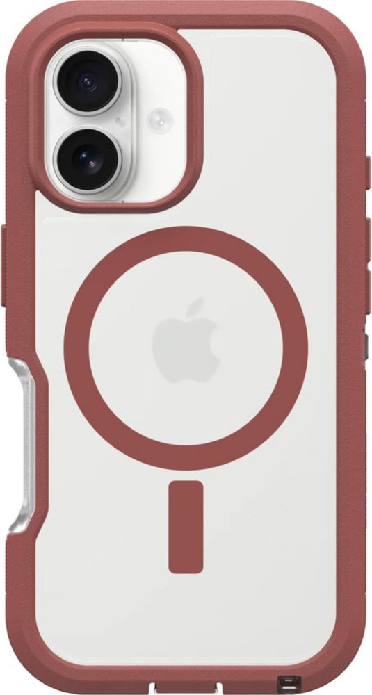 Funda OtterBox iPhone 16 Plus Defender XT Transparente/Roja