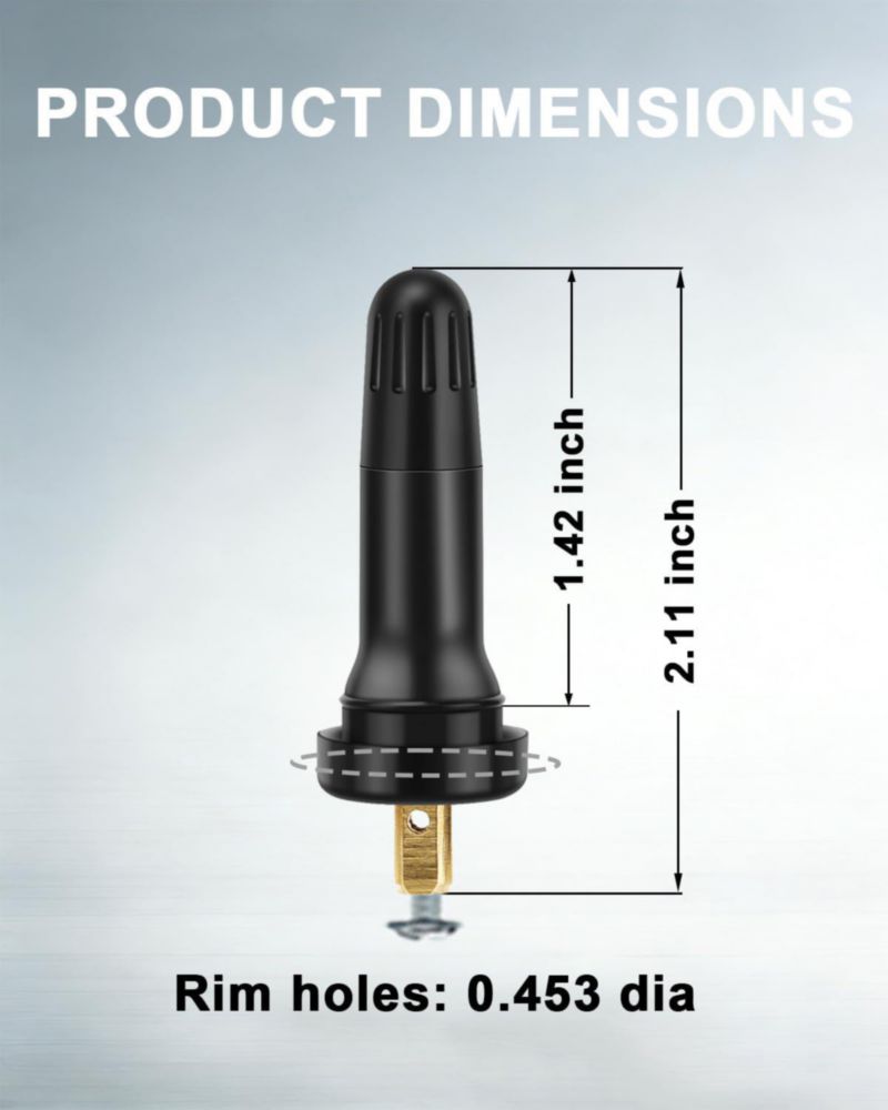Vástagos de válvula de neumático Riseuvo TPMS 20008 - Pack de 50