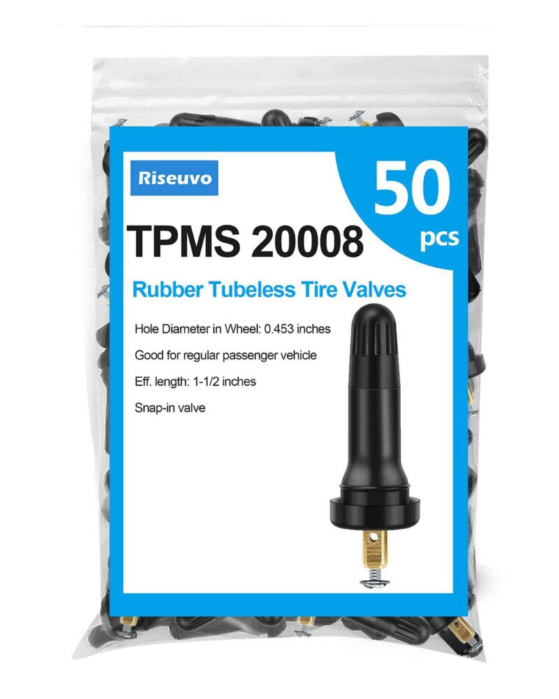 Vástagos de válvula de neumático Riseuvo TPMS 20008 - Pack de 50