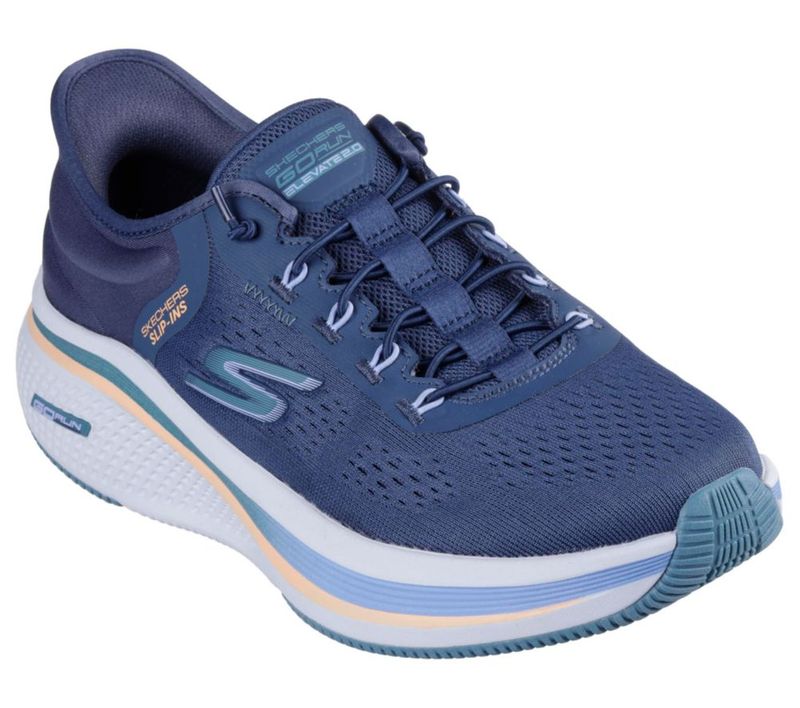 Zapatilla para mujer Skechers Go Run Elevate 2.0 azul marino/verde azulado talla 7