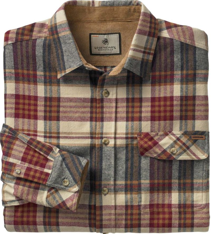 Camisa de franela Legendary Whitetails 100 % algodón de manga larga