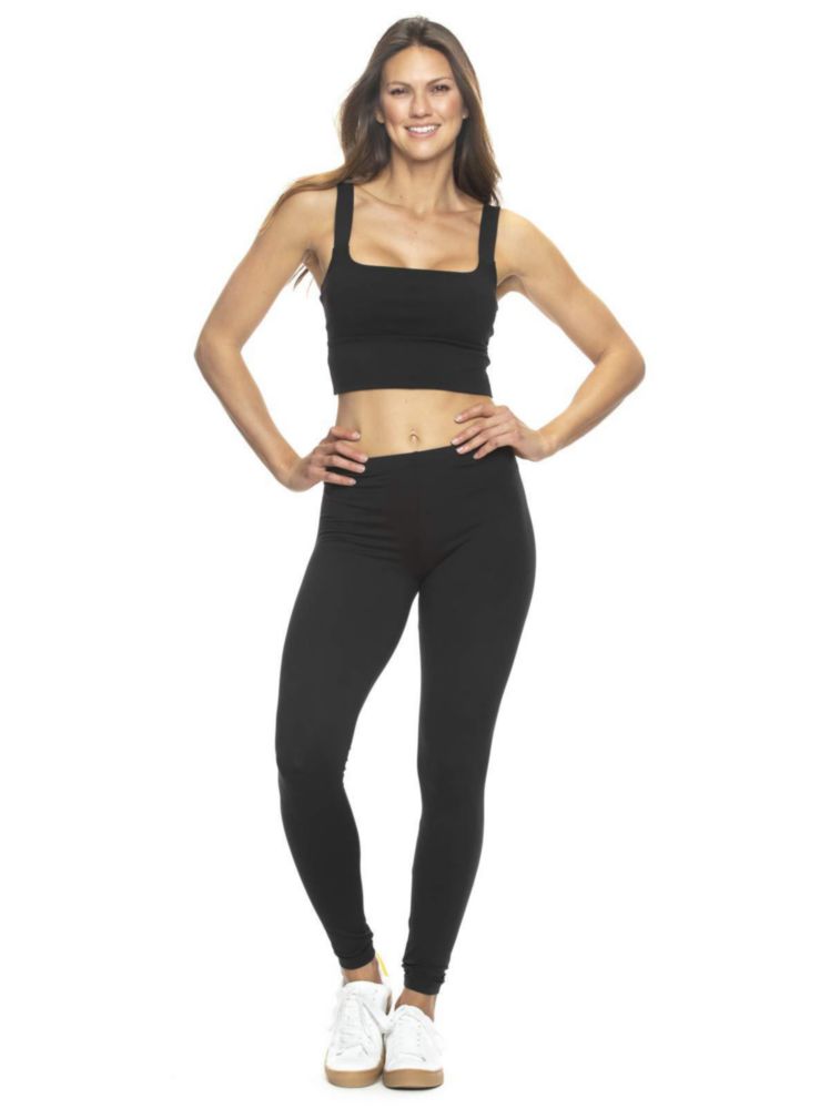 Leggings Felina Pack de 2 Piezas Negro Súper Suave para Yoga