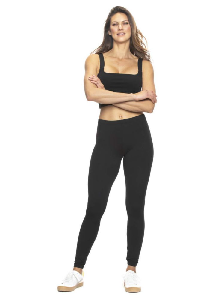 Leggings Felina Pack de 2 Piezas Negro Súper Suave para Yoga