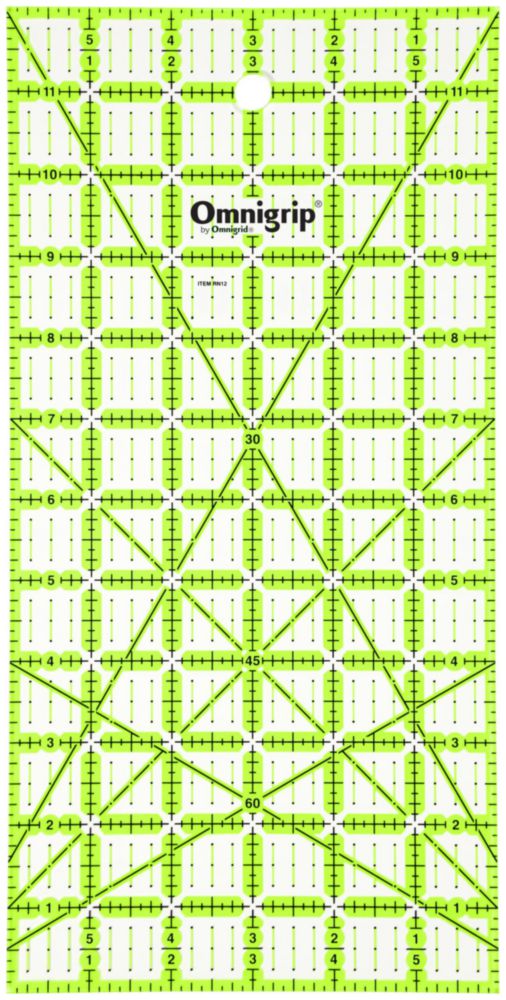 Regla Omnigrid 15 cm x 30 cm Antideslizante para Acolchado